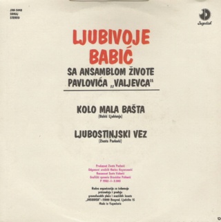 Ljubivoje Babic - JUGODISK JDN 5048 - 1982 Zadnji71