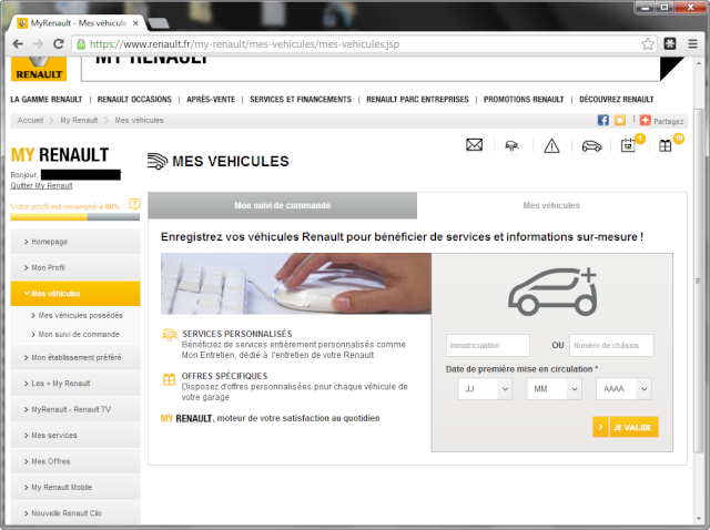 site renault.fr impossible de trouver le lien: MY ZE ON LINE Zoe_0014