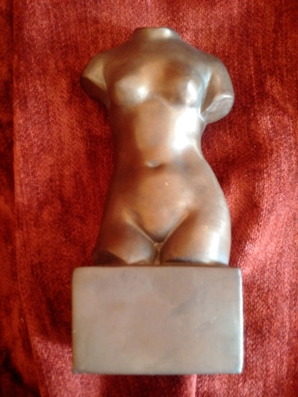 Bronze torse femme nue signé Img_2135