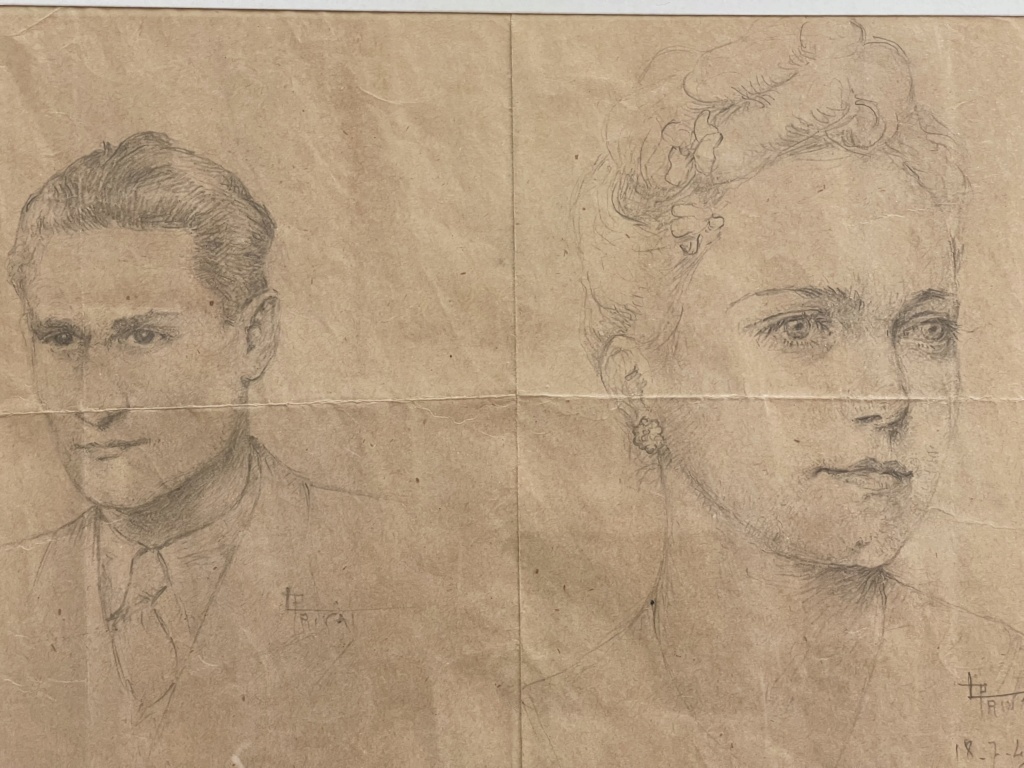 Deux portraits signés années 40 Img_8412