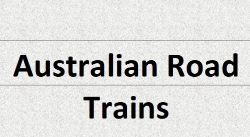 Trains routiers - Australie * X_01254