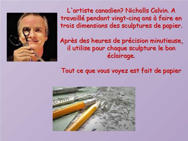 Nicholls Calvin - Sculptures de papier * X_01464