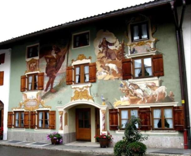 Painted Houses in Bavaria * X_12234