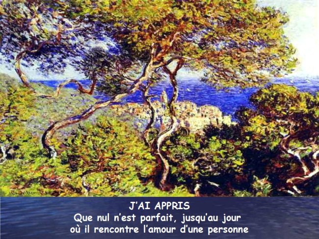 Pensées de Shakespeare sur peintures de Monet * X_13326