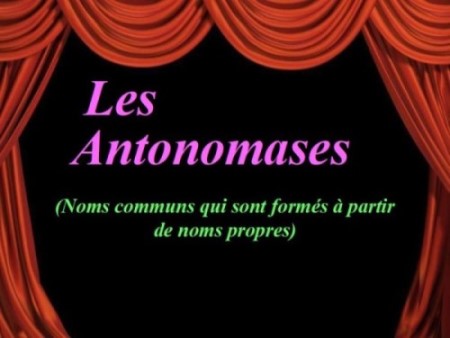 Les antonomases * Xx_0175