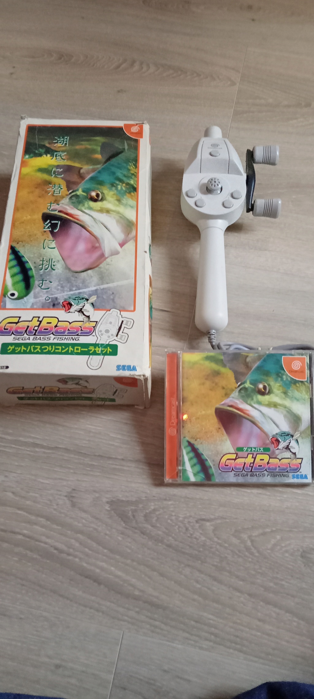 (vendu ) Pack  Sega get bass fishing dreamcast  Img20599