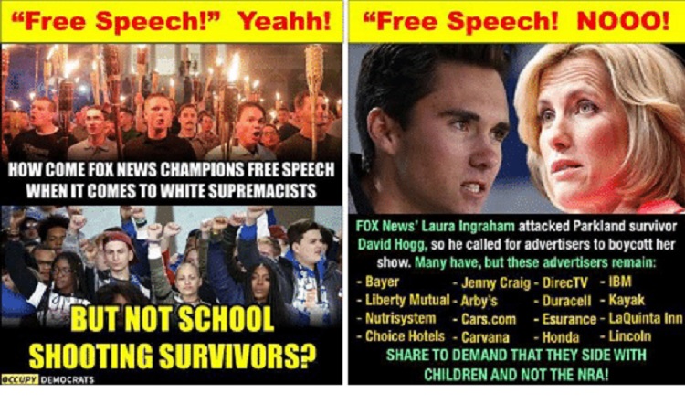 Laura Ingraham is a blatant white racist.  Don't buy anything her sponsors sell!! Free-s10