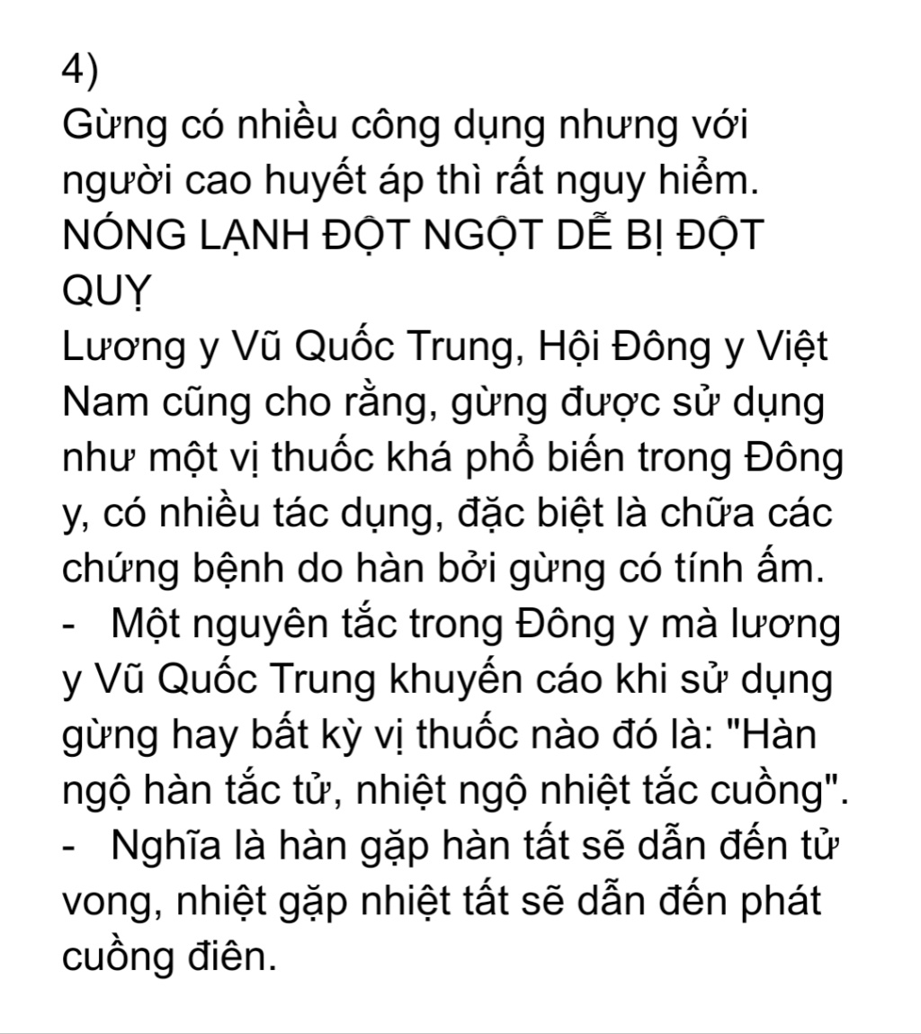 ĐỪNG ĐỂ ĐỘT TỬ VÌ UỐNG NƯỚC GỪNG  Scree404