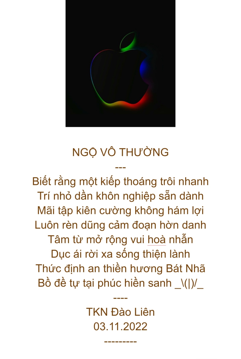 Thiền Tứ Niệm Xứ Quán Vô Thường (Thơ) Screen73
