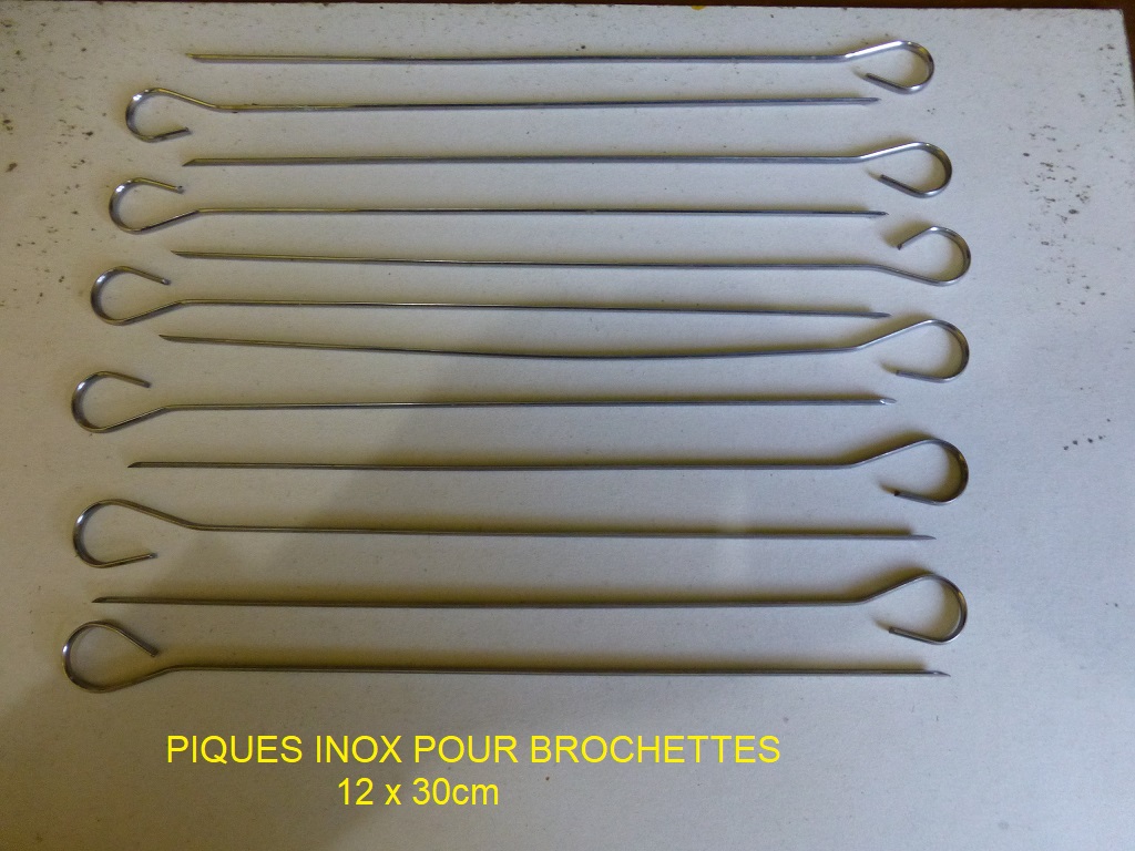 21 - PIQUES EN INOX POUR BROCHETTES 119-1212