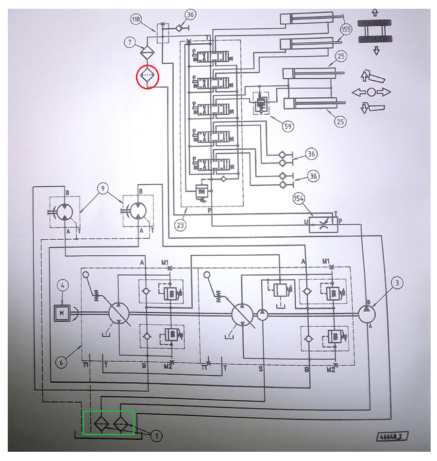 moteur - Chenillard Merlo : fuite moteur hydraulique Filtre10