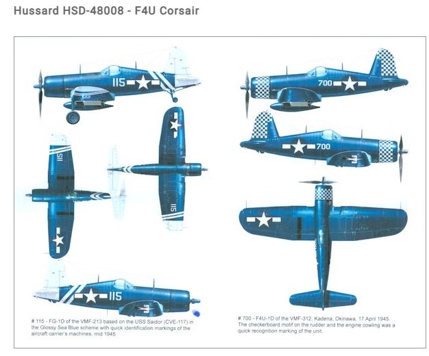 Corsair F4U-4 au 1/48 de chez Hasegawa 718