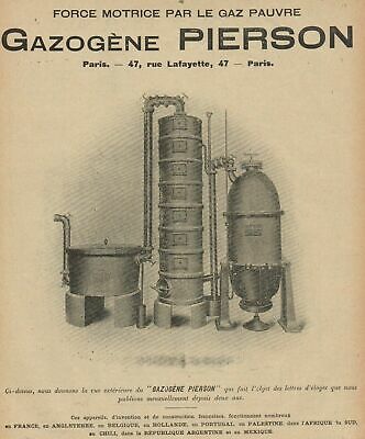 PIERSON  Moteurs à gaz pauvre et gazogène  Y9671-10