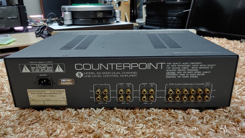 Counterpoint SA-2000 Tube Hybrid Preamplifier (Used) 20220511