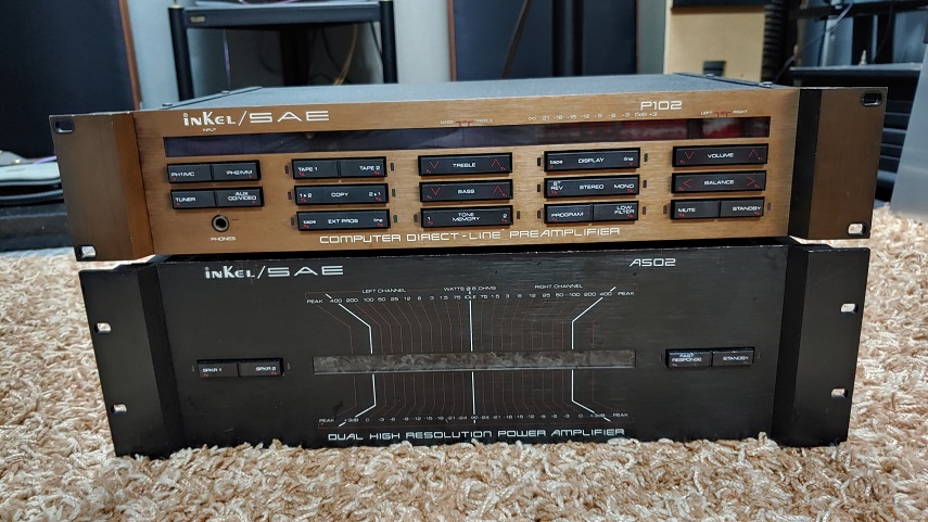 SAE P102 Preamplifier & A502 Power Amplifier 200w (Used) 20230116