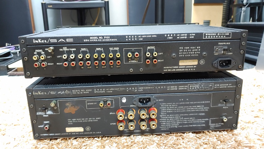 SAE P102 Preamplifier & A502 Power Amplifier 200w (Used) 20230118