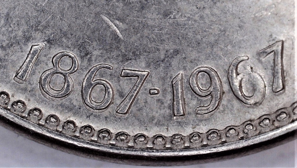 1967 - Coin Détérioré Doublure Revers #1 (Rev. Die Deterioration Doubling) 0050_e10
