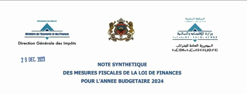 Note synthétique des mesures fiscales de la loi de finances 2024 Note10