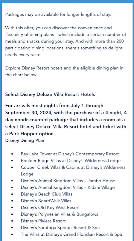 Free Disney Dining Plan 2024 212