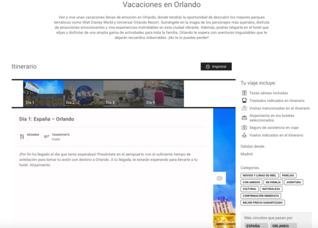 Travelplan: Vuelo directo Madrid - Orlando Captu130