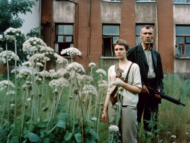  Создано Midjourney: The Last of Us, но в СССР и с эпидемией борщевика. Photo370