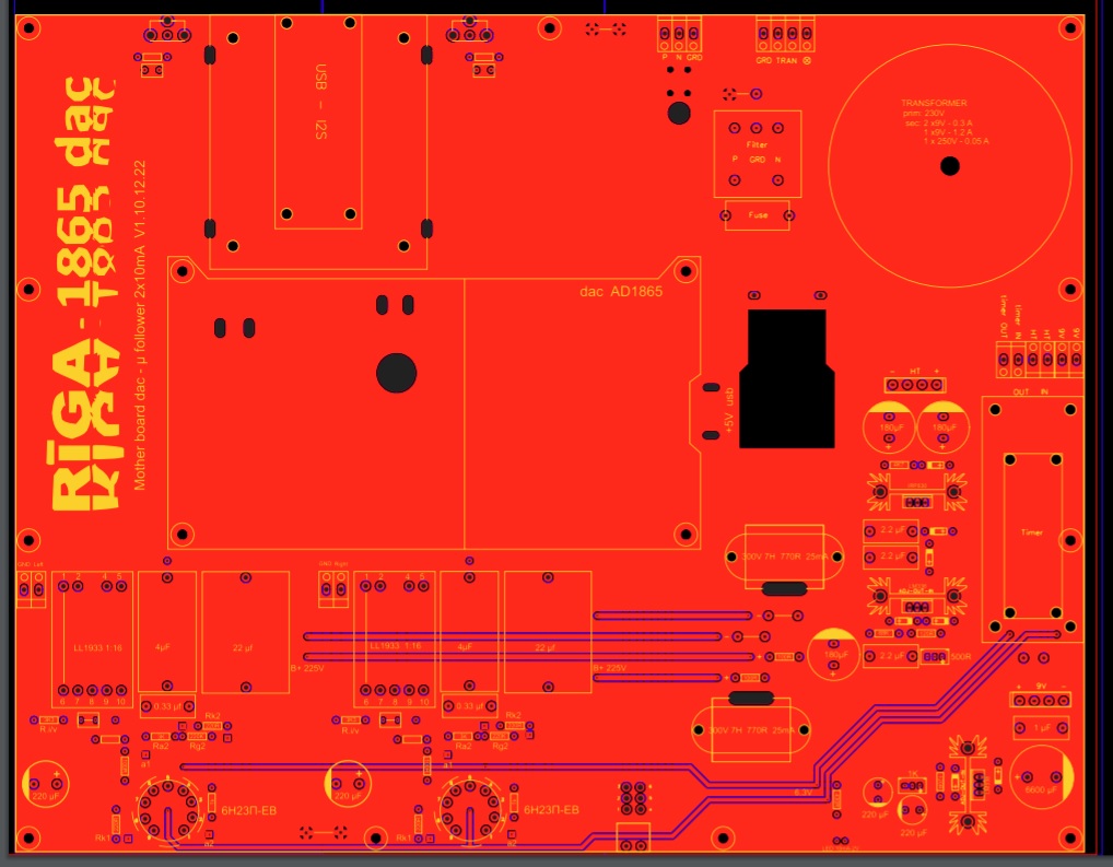 Dac RĪGA-1865 Pcb_mb10