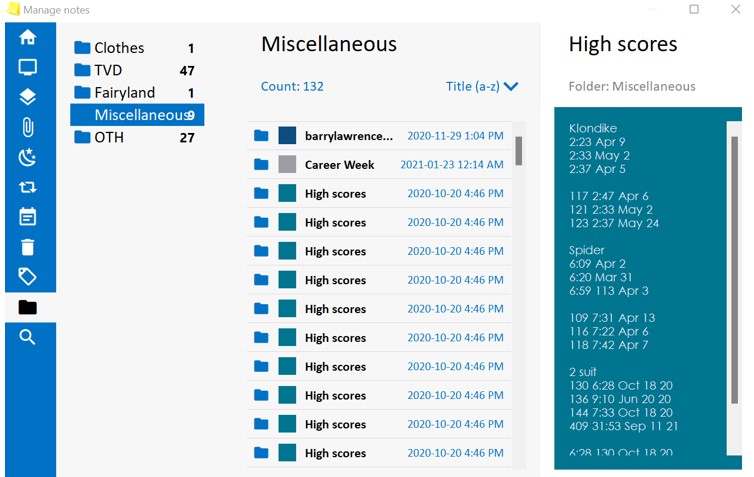 Stored stickies are replicated Screen11