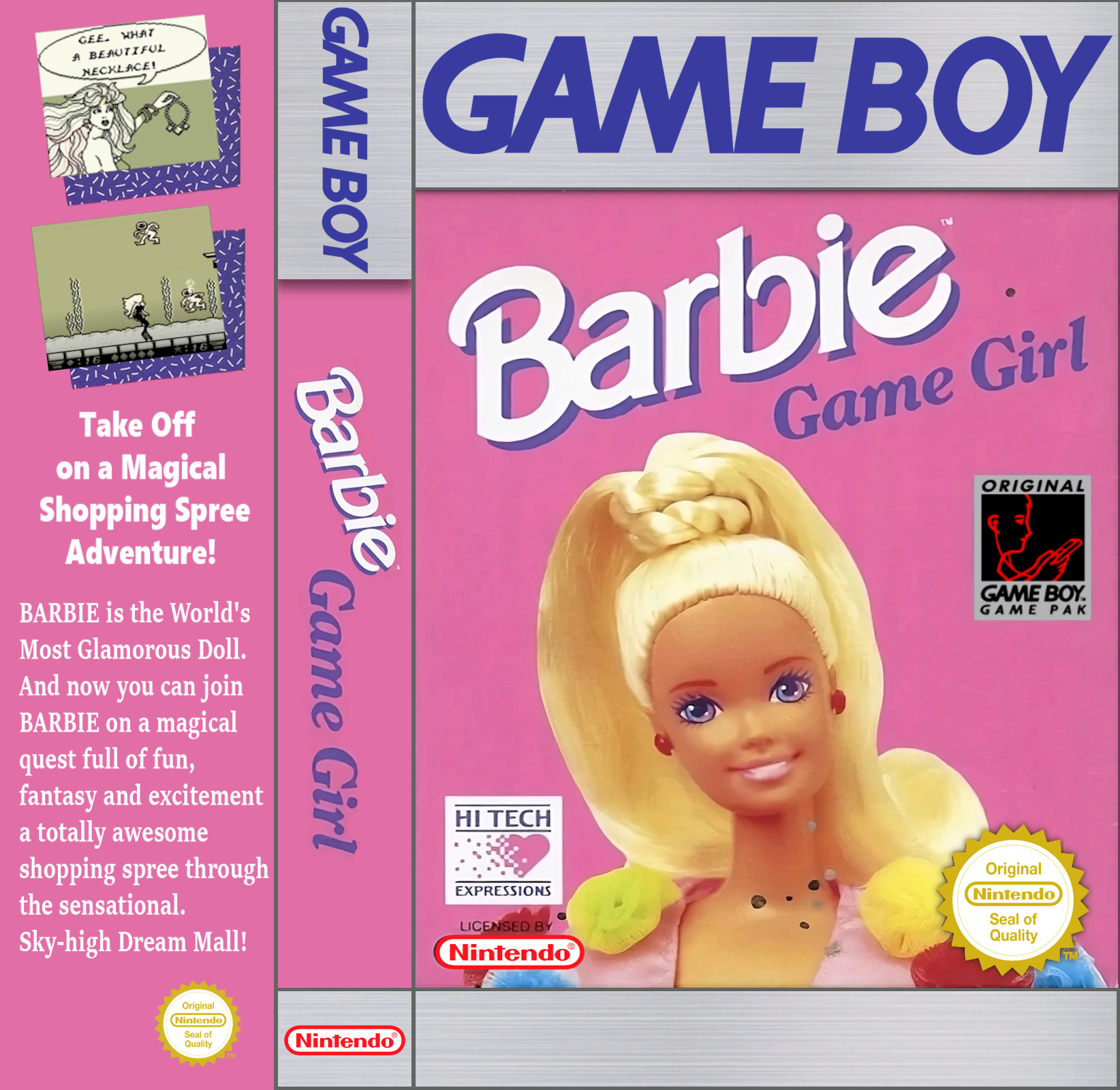 Jaquettes pour boitiers K7 (GB, GBA, GG, PSP... ) - Page 34 Barbie10