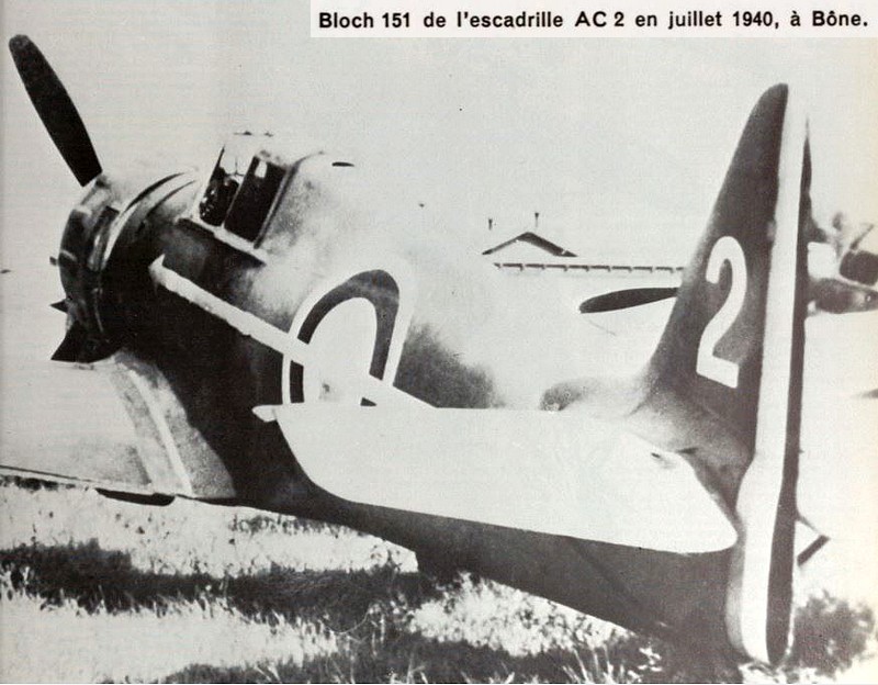 Second maitre Raymond Babylas Amory et son Bloch MB151 Ac2-2b10