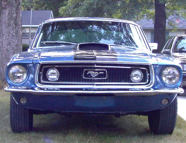 (55) Option bumper guard et moulure de roue chromé  pour Mustang 1968 13294-10