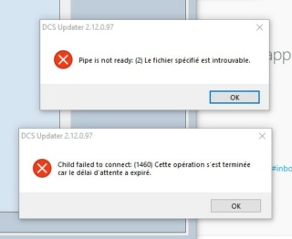 [Mise à jour DCS] Impossible de mettre à jour ou d'installer DCS Error_10