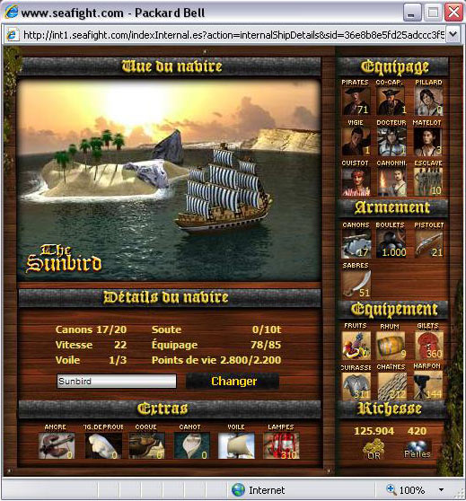 SeaFight le jeu de pirates en ligne gratuit :-) Seafig12