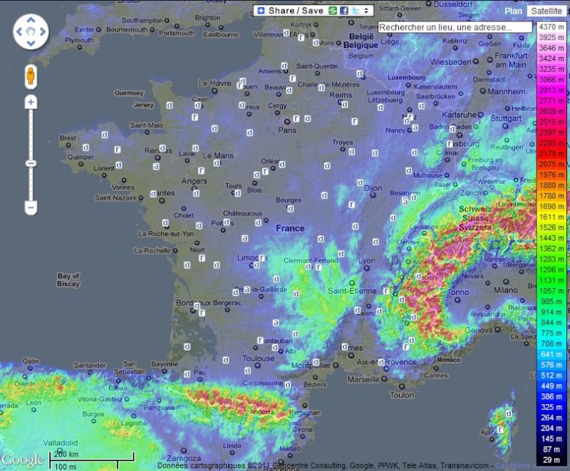 Carte relief COULEUR de la France [Cartothèque de TSGE] Captu159