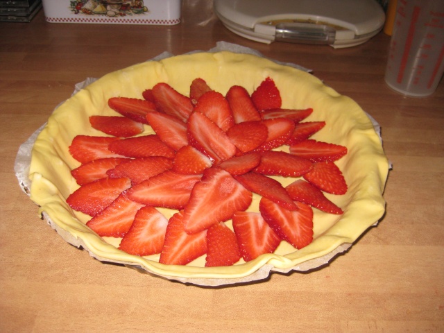 La pâte sablée : Quiche aux fraises Img_5416