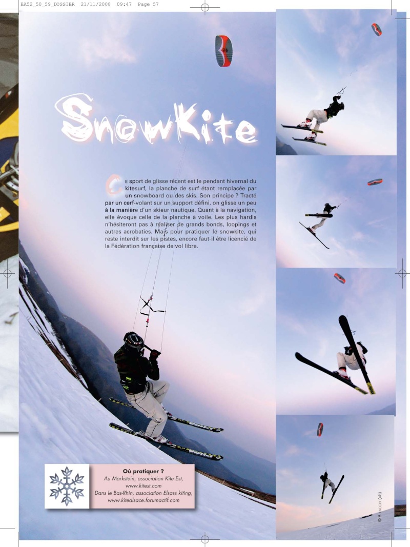 Snowkite dans le mag "Alsace" P5710