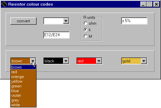 برنامج كود ألوان المقاومات Res910