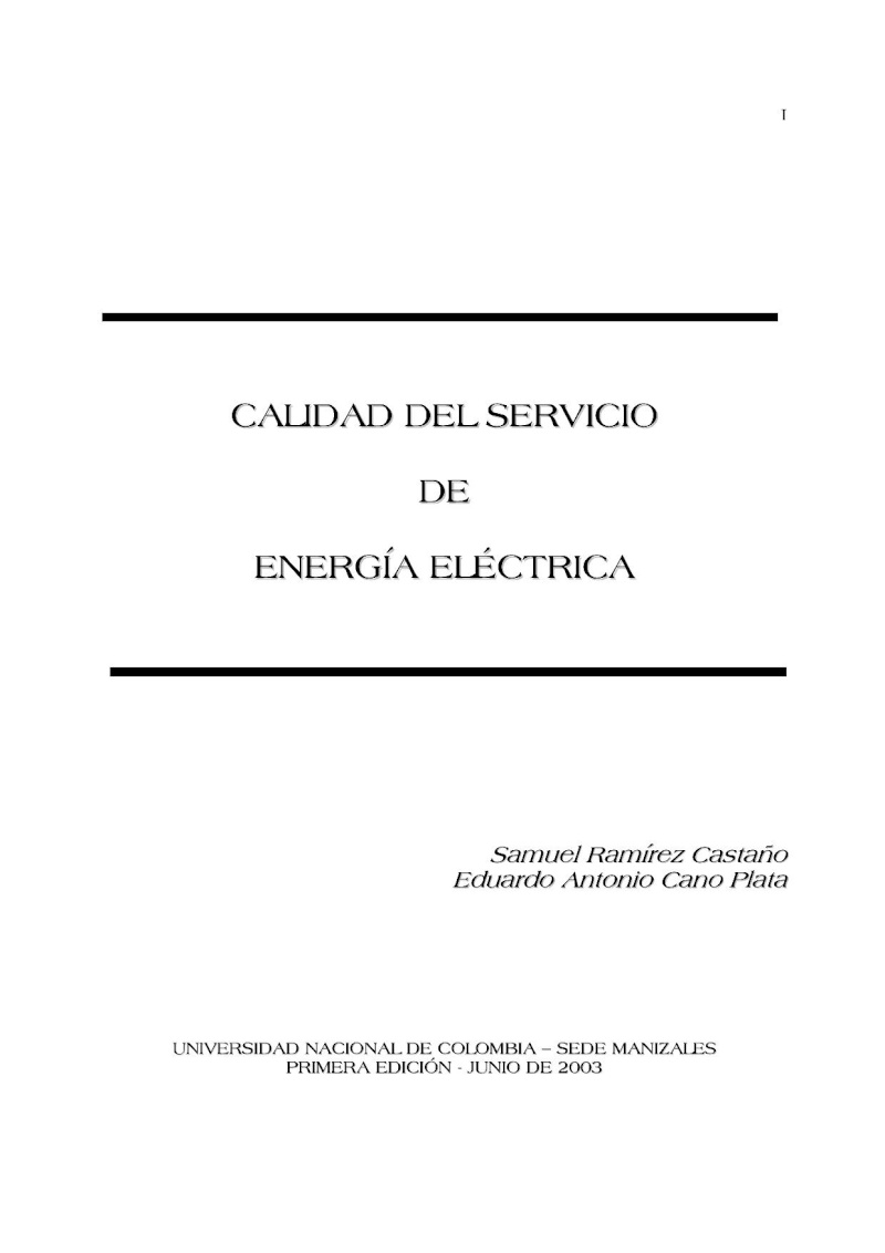 Calidad del servicio de energia electrica (contaminacion por armonicos en red) Calida10