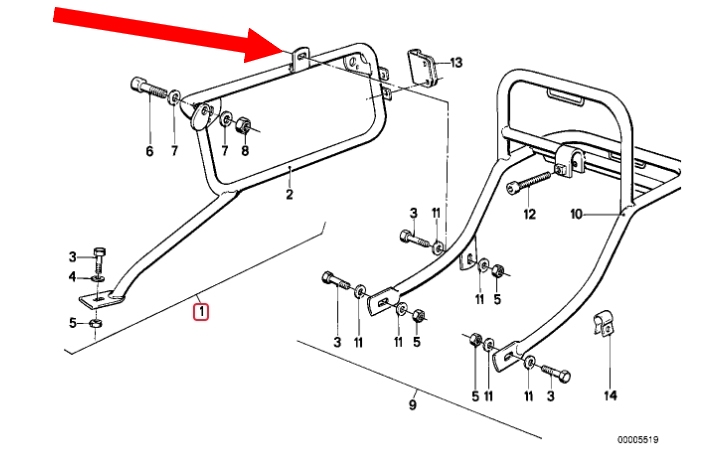 TROUVE  identification portes valises BMW Pb7-bi10