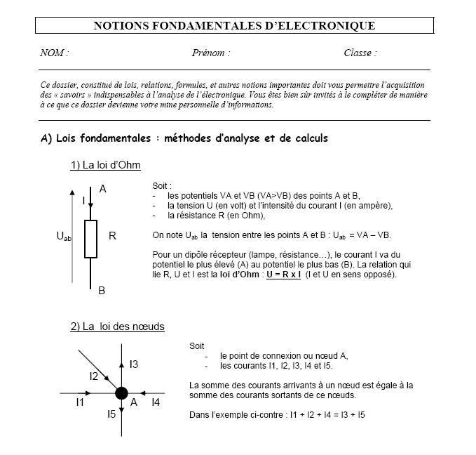 Notions fondamentales d'electronique 018