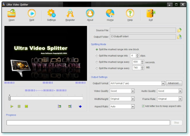 اسطورة تقطيع الفديو Ultra Video Splitter v5.2.1126+السريالمدى الحياة 5510