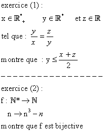 les applications (le plat d'aujourd'hui) Exos13