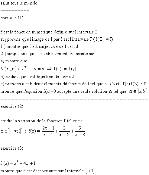 Topic: analyse. Exos22