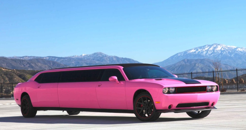Challenger limousine Pinkbi10