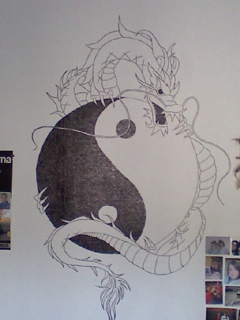 Graff/dessin sur mur P09-0611