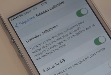 iOS7 apporte la 4G de Bouygues Telecom sur l'iPhone 5 Iphone13