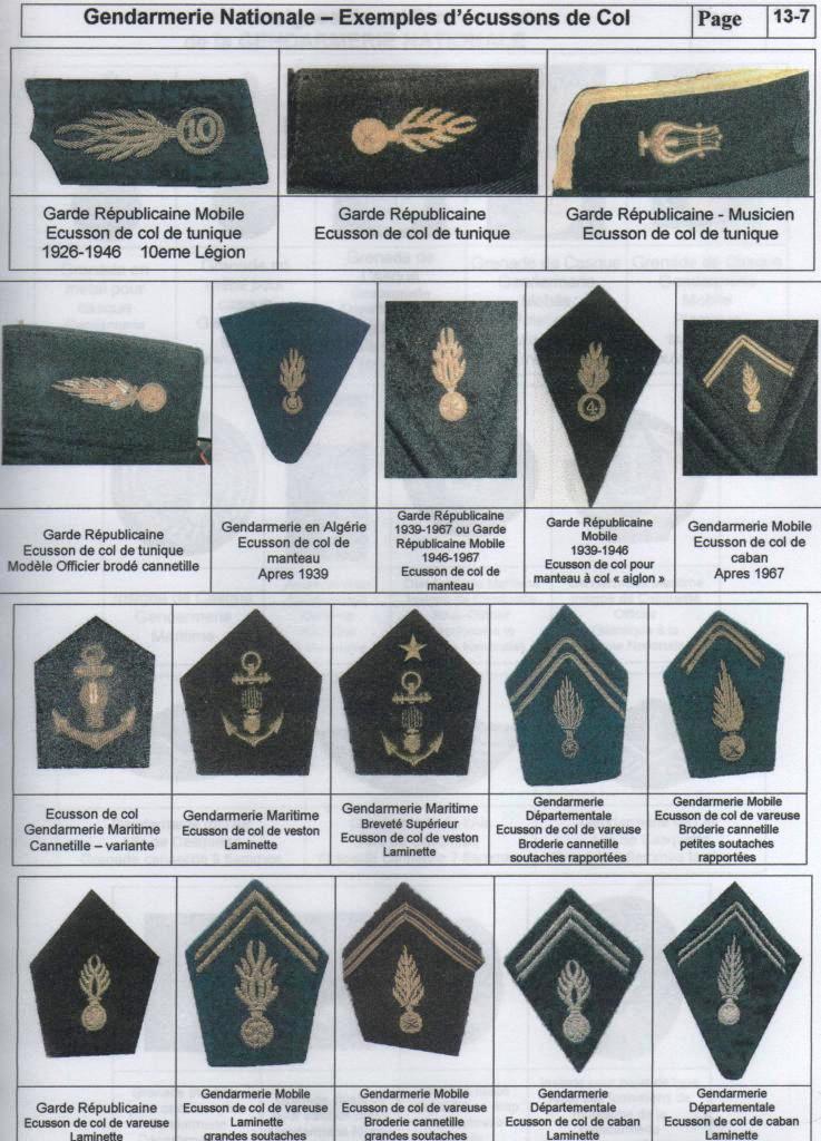 Insignes de la gendarmerie, les grenades. 71010