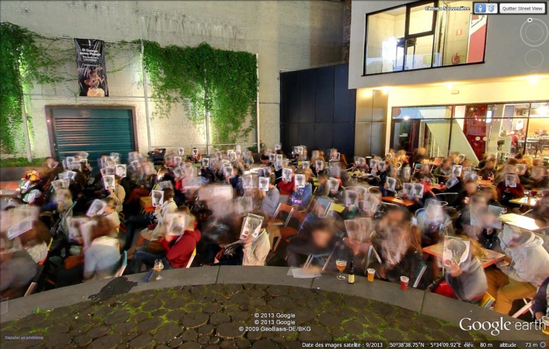 Street View : Protéger son anonymat à tout prix , quitte à être ridicule , Liège ( Belgique ) Grigno12