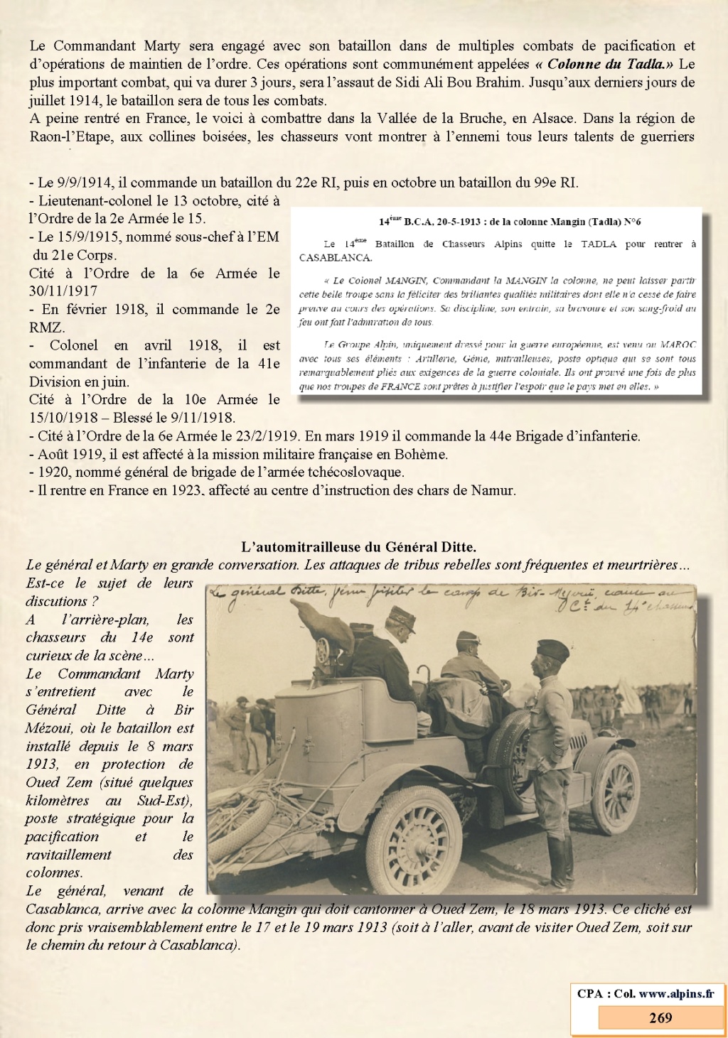 Juillet 2022 L'Historique du 14e BACP 1854 - 1962 - Page 2 Page_333