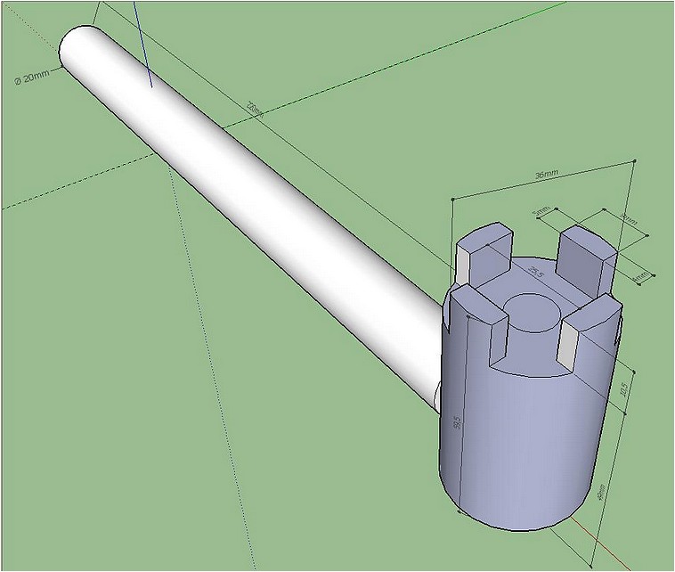 Une clé de serrage pour fers de R/D Cle_po10