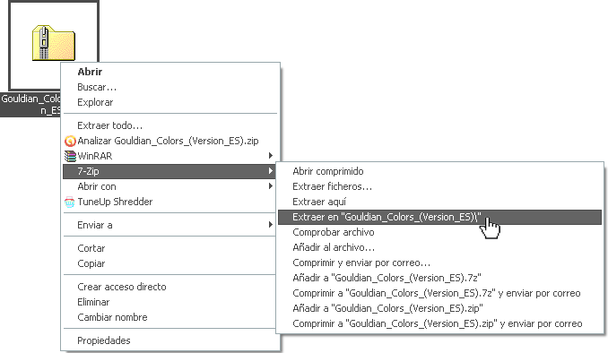 Cómo descargar y descomprimir los programas 410